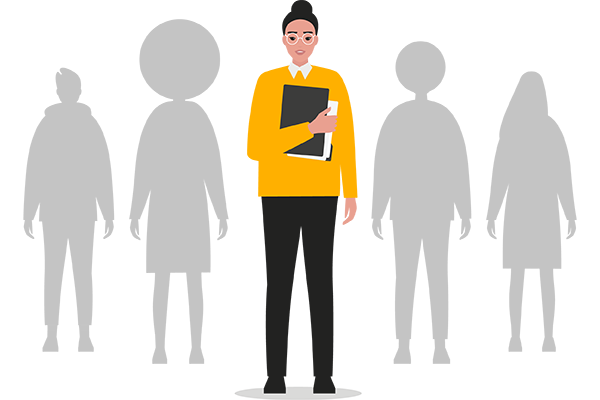 Looking after our Employees staff silhouette